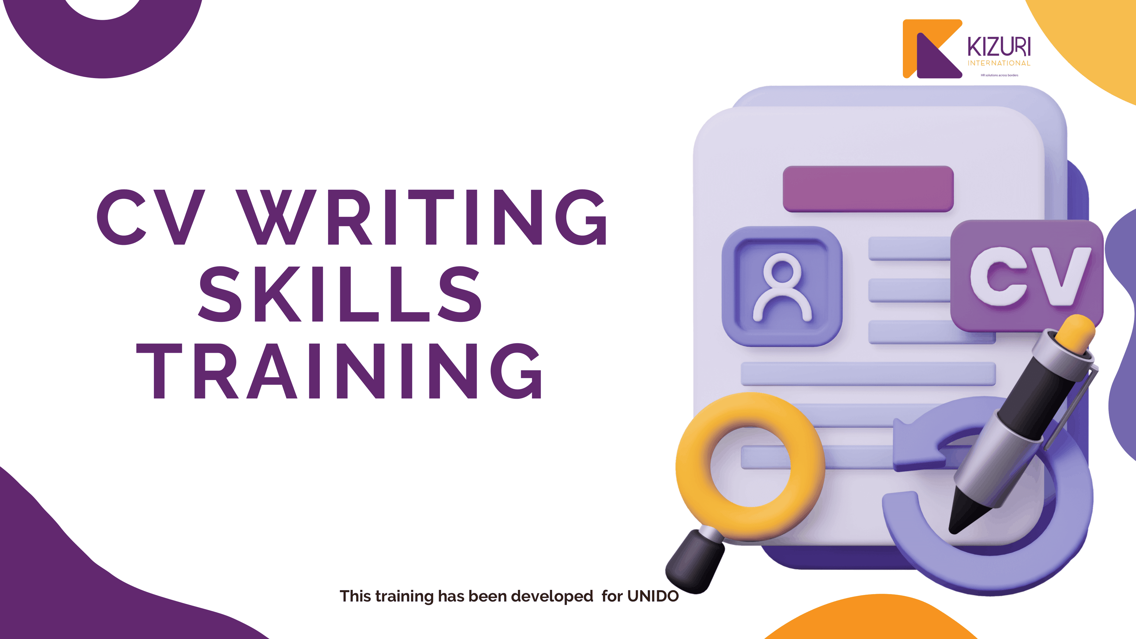 CV Training – Module 1